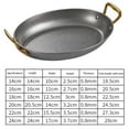 thumbnail image 2 of Stainless steel oval Spanish paella pan, with riveted handles, non-stick cooking pot picnic snack plate pot for home, kitchen, restaurant, 2 of 7
