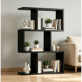 thumbnail image 3 of Leumius 3-Shelf Bookcase,Freestanding Book Shelf, Home Office Bookcase, Storage Shelving Unit for Bedroom, Living Room,Black, 3 of 7