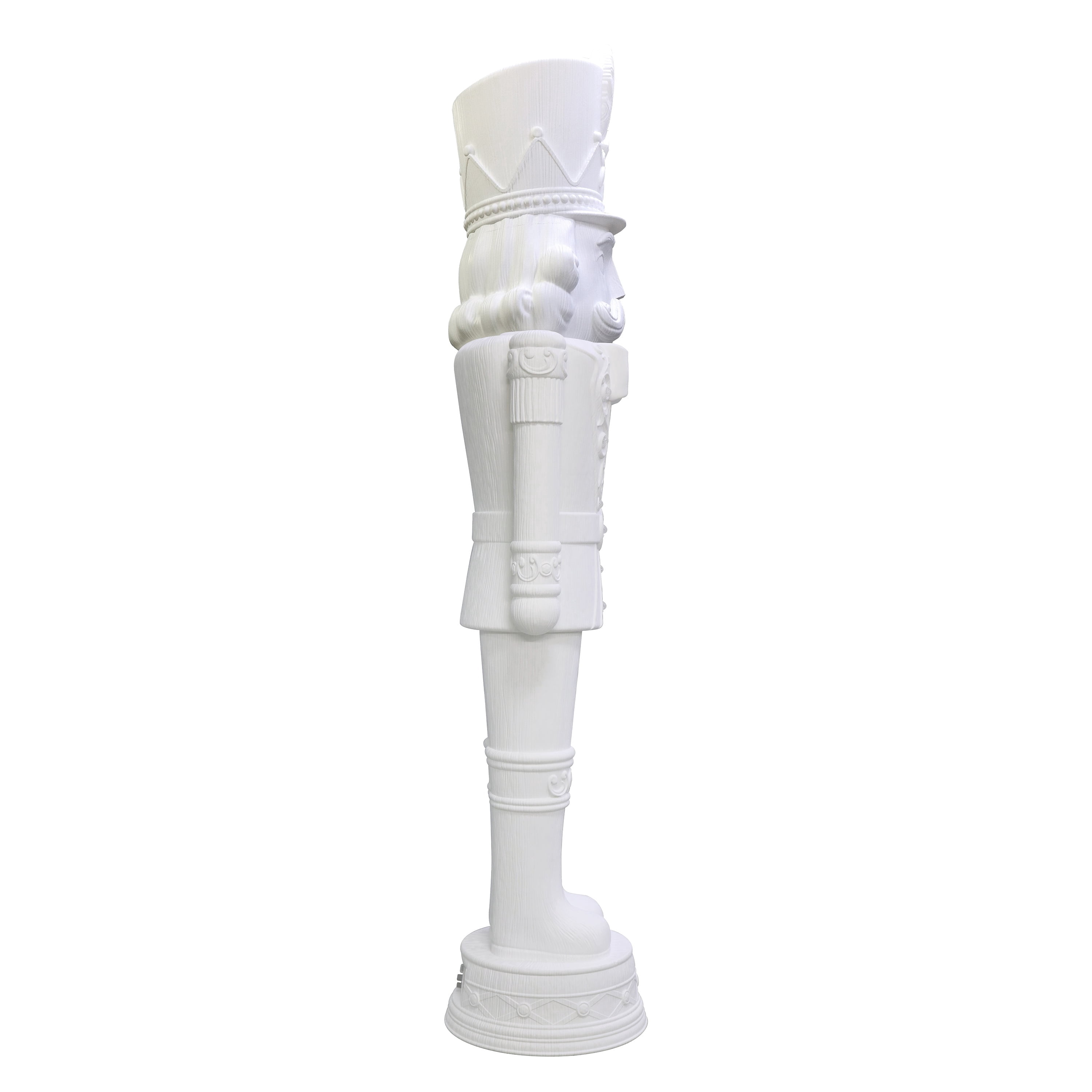 Giant Paint-it-Yourself Light-Up LED Nutcracker Christmas Decoration, White, 6.25', by Holiday Time