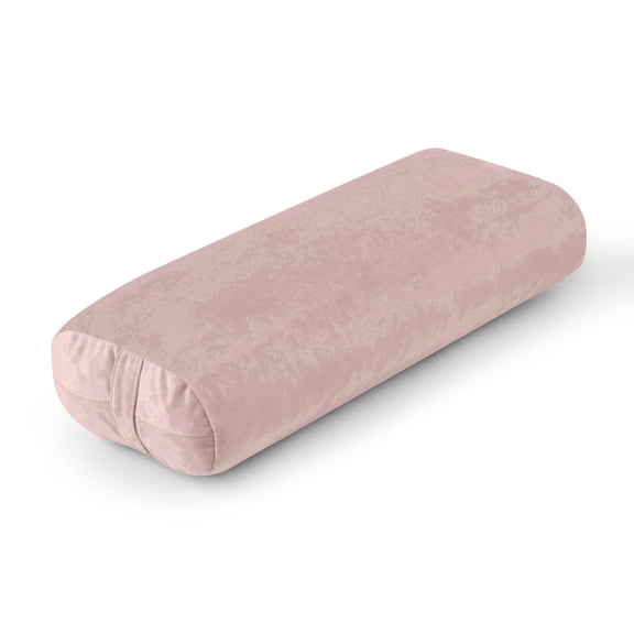 ROFIELTY Yoga Meditation Cushion Pink 25×12×5" Washable Velvet With Handle For Beginners Restorative Yoga