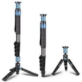 thumbnail image 1 of Monopod SIRUI P-325FL de fibra de carbono de 67 pulgadas con patas para cámara, 1 of 9