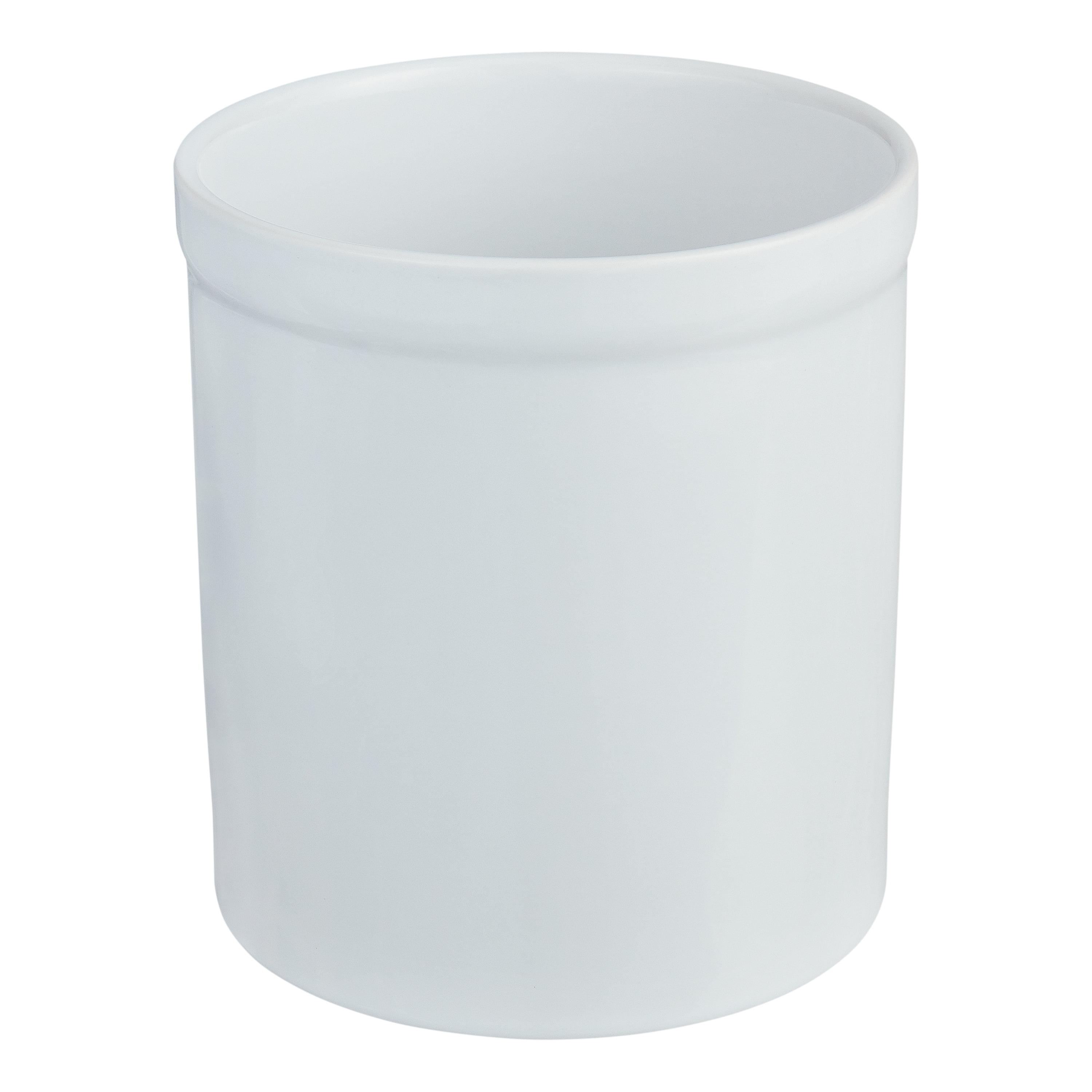 large cement vase Neutral Stoneware Utensil Holder //sturdy handmade bathroom and kitchen utensil storage pot kitchen organisation