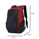 thumbnail image 4 of Mochila Para Laptop Con Puerto Y Cable Usb Negro con Rojo, 4 of 4