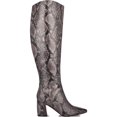 thumbnail image 2 of Marc Fisher Womens Retie 2 Faux Leather Over-The-Knee Boots Gray 10 Medium (B,M), 2 of 3