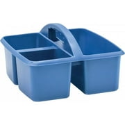 Plastic Storage Caddy, Slate Blue