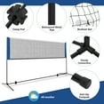 thumbnail image 2 of Gymax 10FT Adjustable Badminton Net Set W/2 Shuttlecocks Portable Carry Bag, 2 of 9