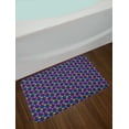 thumbnail image 2 of Floral Bath Mat, Simplistic Modern Botanical Pattern with Colorful Flowers, Plush Bathroom Decor Mat with Non Slip Backing, 29.5" X 17.5", Indigo and Multicolor, by Ambesonne, 2 of 2