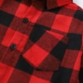 thumbnail image 6 of ANINEO Boys Button Down Shirt Kid Flannel Shirt Toddler Buffalo Plaid Shirt Boys Western Shirts Long Sleeve Shirt, 6 of 7