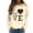 Beige, variant on Women's Casual Crew Neck Sweatshirt Long Sleeve Loose Hoodless Pullover Top for Athletic Leisure Wear