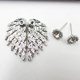 thumbnail image 2 of Mujeres Swing 1pair Pendientes de joyería en forma de ala Fresco Pendientes de plata Rhinestone, 2 of 5