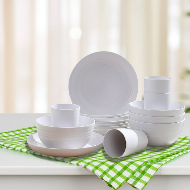 kkbbma Savings Clearance 16 Pack Dishes Set High End Dark Colored Bowls Cups And Plates 16 Piece Set For Dinner Soup Bowls Plates And Cups Tableware Gift Set Walmart