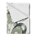 thumbnail image 2 of Fleur De Lis Soft Flannel Fleece Throw Blanket, Eagles on Fleur De Lis Emblem Power Victorian Creative Illustration, Cozy Plush for Indoor and Outdoor Use, 50" x 70", Tan White, by Ambesonne, 2 of 5