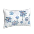 thumbnail image 2 of Bixox Pale Blue Lotus Flowers Printed Pillow Protector,Super Soft Ideal for Home,Guests,Rentals - 20"x30", 2 of 8