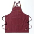 thumbnail image 2 of BallsFHK Home Garden Waterproof Oxford Cloth Work Apron Work Apron With Pocket, 2 of 3
