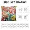 thumbnail image 6 of COMIO  Sea Corals Pillow Case Colorful Ocean Reef Home Decor Cushion Covers for Couch Bedroom Sofa Living Room Bed Chair  Red Blue Yellow 2 pcs White, 6 of 6