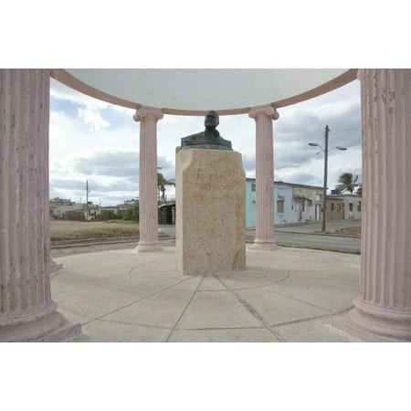 

Print: Memorial To Ernest Hemingway In The Fishing Village Of Cojimar