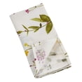 thumbnail image 2 of SARO 1015.OW20S Watercolor Floral Design Table Napkins  Off White - Set of 4, 2 of 2