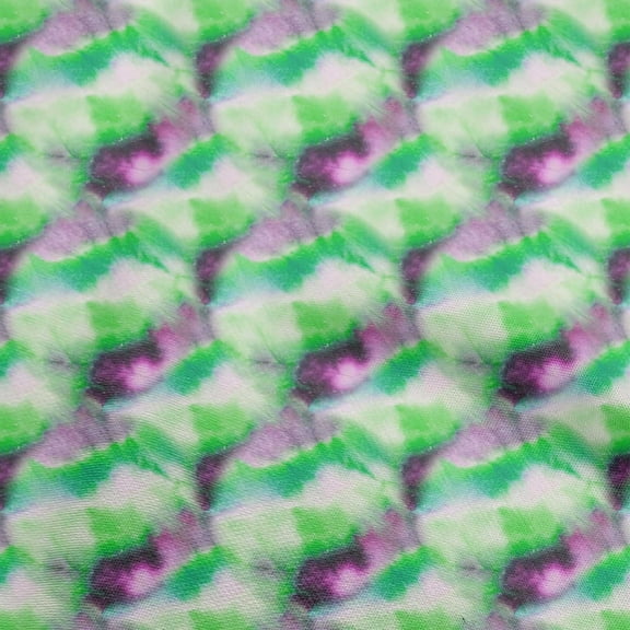 oneOone Cotton Poplin Green Fabric Tie Dye Quilting Supplies Print Sewing Fabric By The Yard 42 Inch Wide