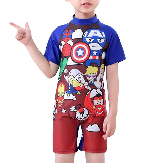 3-11 años Niños Superman Traje de baño Traje de baño de una pieza Traje de baño