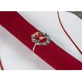thumbnail image 3 of Beautiful Christmas/Holiday Wreath & Bell Napkin Rings Set of 4, 3 of 5
