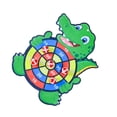 thumbnail image 1 of VONKY Exciting Kids Activity Safety Target Sticky Ball Board with 6 Balls Thrilling and Amusing crocodile 1Set, 1 of 5
