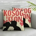 thumbnail image 3 of GOSMITH  Valentines Day Pillow Covers  - Spring Farmhouse Decor Buffalo Check Plaid Cushion Cover Case Pillow Zippered Square Pillowcase, 3 of 5