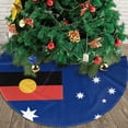 thumbnail image 3 of Australian Flag With Aboriginal Flag Tree Skirt Christmas Printed Xmas Holiday Decorations Indoor Outdoor 48", 3 of 6