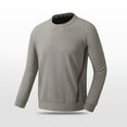 thumbnail image 2 of FAIWAD Long Sleeve Tops for Men Solid Color Quick Dry Lightweight Athletic Workout Running Pullover Tees, 2 of 8
