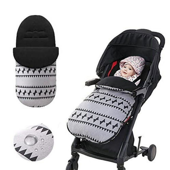 COM4SPORT Baby Bunting Bags Universal, Stroller Sleeping Bag, Baby Cozy Stroller Blanket,Waterproof/Windproof Infant Baby Stroller Footmuff Winter Fits Most Stroller Pram