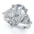 thumbnail image 4 of Pompeii 5 1/2Ct Pear & Heart Certified Diamond Engagement Ring Lab Grown (F/G,VS1-VS2), 4 of 10