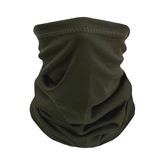 Unisex Outdoor Cycling Face Mask, Camouflage Mesh Sunscreen Headscarf Neck Gaiter, Quick Dry Summer Gear, Cool Gift(One Size,Army Green)
