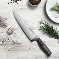 thumbnail image 2 of Juego de Cuchillos de Cocina hecef de 3 Piezas, Acero Alemán de Alto Carbono - Cuchillo de Chef, Santoku y Pelador, 2 of 11