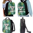thumbnail image 2 of Jeiento Koala School Backpack Set for Boys 4Pcs Kids Backpacks with Lunch Box Pencil Case and Water Bottle Holder Green Leaves Girls Bookbag Sets for Elementary Middle School Bags Daypack, 2 of 7