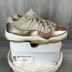 thumbnail image 3 of Ni - ke Ni - ke Air Jordan 11 Retro Low Rose Gold Tan Womens 7 AH7860-105 Sneakers Shoes OG, 3 of 5