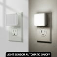 thumbnail image 3 of YANSUN 2-Pack Plug in Night Light with Auto On/Off Sensor, 0.3W 5000K Cool White, Square Shape for Kids Nursery, Bedroom, Hallway, 3 of 7