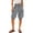 Light Gray, variant on Bermuda Shorts for Women Elastic Drawstring Mid Rise Shorts with Pockets Patchwork Causal Summer Loose Shorts, S
