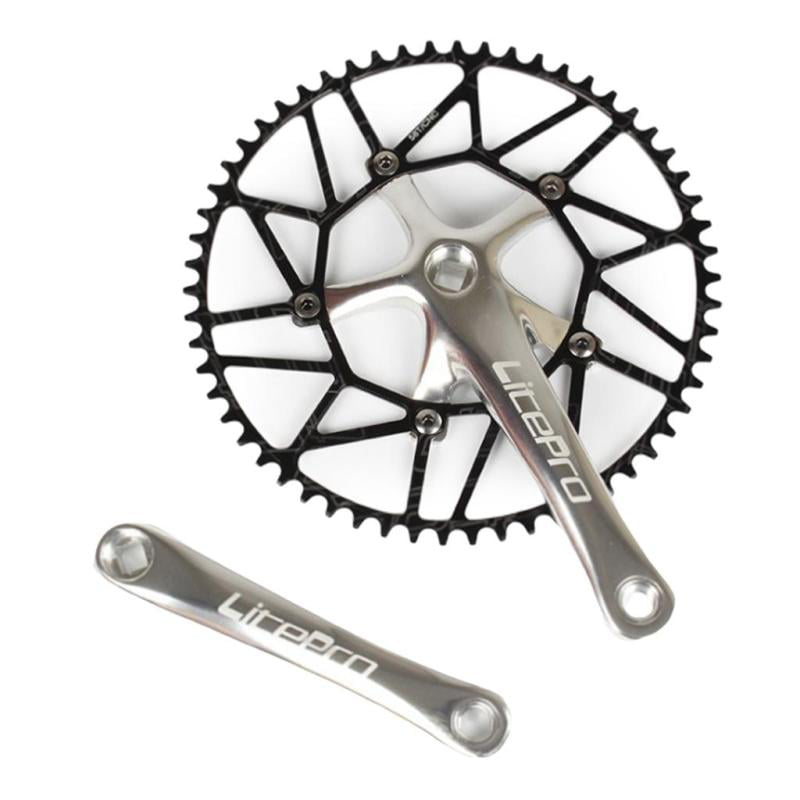 130BCD Crankset 50-58T Narrow Wide Chainring Road Folding Bicycle Bottom Bracket 