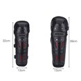 thumbnail image 2 of SHAR 4pcs Motorcycle Motocross Cycling Elbow and Knee Pads Protector Shin Guard Gear Set Black, 2 of 6