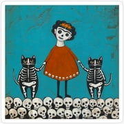 KIRAKIRA Original Day of the Dead Girl and Cats Sticker. Single, trio, or squad — Collect them all!