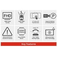 thumbnail image 3 of Thinkware Front Dash Cam, X700, Full HD 1080p, 2.7" Touchscreen, Super Night Vision, Parking Mode, 3 of 7