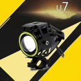 thumbnail image 5 of U7 Mini Fog Light Single PCS Red Ring U7 Motorcycle Driving Lights with High Low Strobe Beam Halo Rings Clamps Waterproof LED 20W Fog Lights for ATV U, 5 of 5