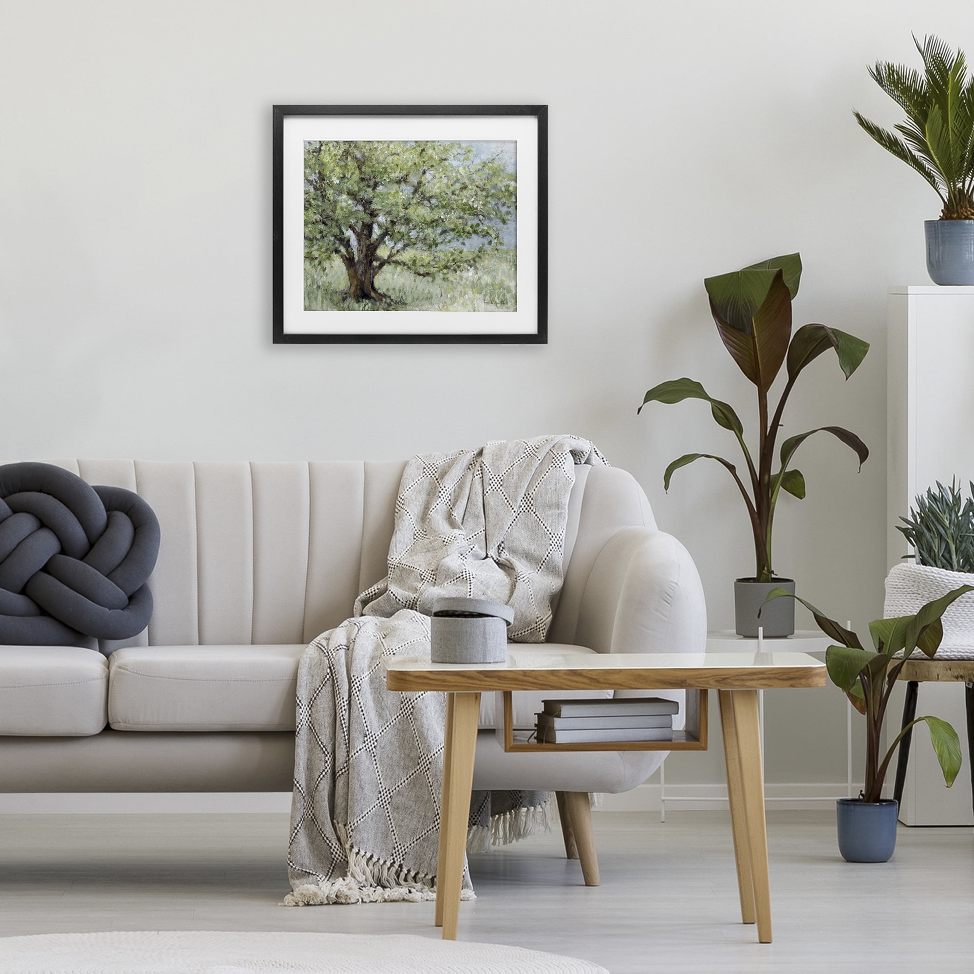 Stupell Industries Summer Oak Splendor Landscape Black Framed Print Under Glass, design by Lanie Loreth