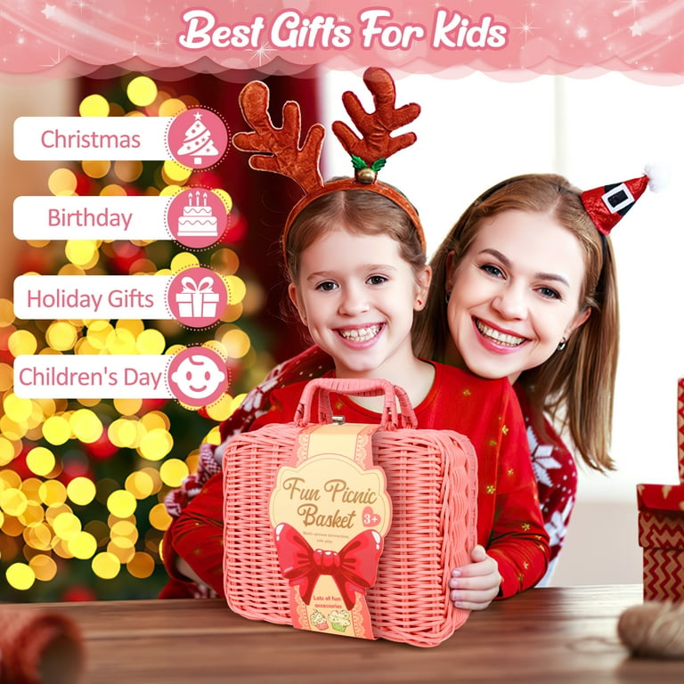 UQN 30PCS Toys for Girls Ages 3-6 Years, Tea Party Set for Little