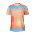 thumbnail image 6 of Rocae The Sunset of Dandelion for Men's Mesh Quick-Dry Short Sleeve Workout T-Shirt,Mens Crew Neck Tee Lightweight Soft Classic T Shirts 6X-Large, 6 of 9