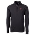thumbnail image 2 of Men's Cutter & Buck Black Texas A&M Aggies Big & Tall Adapt Eco Knit Stretch Recycled Raglan Quarter-Zip DryTec Top, 2 of 3