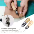 thumbnail image 2 of Dosaele wouwaft Leather Sewing Machine Set Awl Thread Speedy Stitcher Kit For Belt Shoemaker Too Leather Quickly V6O9 Repair Crafting Canvas P1N1, 2 of 8