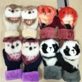 thumbnail image 2 of Guantes gruesos y cálidos para niños, manoplas para dedos de invierno, bonitos dibujos animados, peludos, regalos de Navidad, 1 par, 2 of 4
