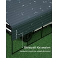 thumbnail image 7 of Metal Carports 12x20 FT with Enhanced Base, Outdoor Garage Car Port Galvanized Canopy Car Shelter Steel Carports, 7 of 7