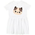 thumbnail image 3 of Inktastic Cute Cat, Little Cat, Kitten, Kitty, Cute Animal Girls Toddler Dress, 3 of 5