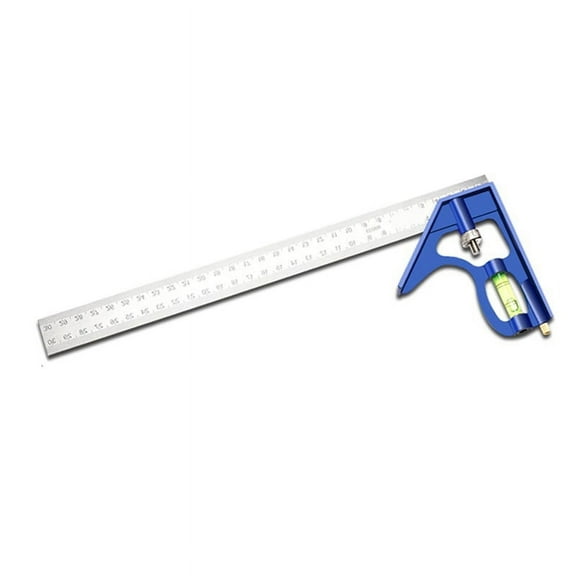 Combination Square, 12inch, 45-90 Degree Marking, Stainless Steel